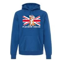 British Queen Monarchy Platinum Jubilee 70th Anniversary Premium Hoodie