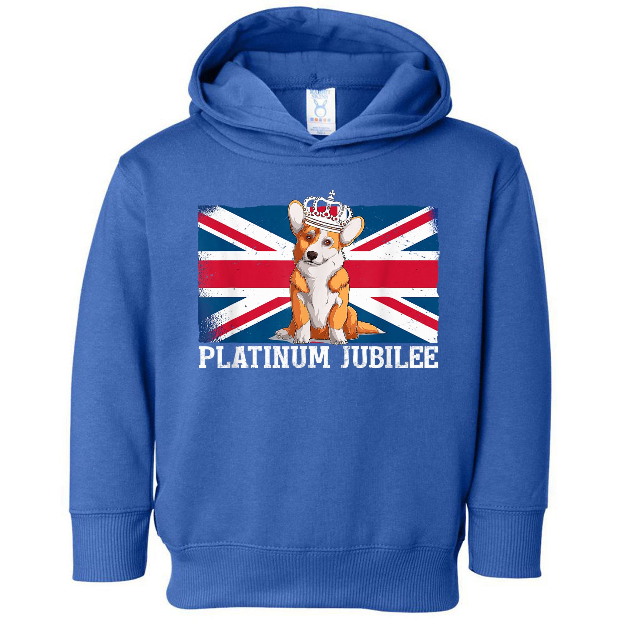 British Queen Monarchy Platinum Jubilee 70th Anniversary Toddler Hoodie