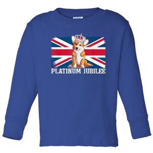 British Queen Monarchy Platinum Jubilee 70th Anniversary Toddler Long Sleeve Shirt