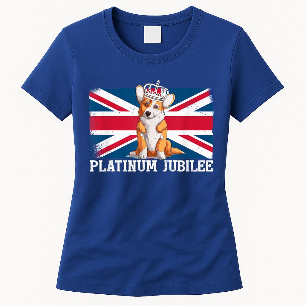 British Queen Monarchy Platinum Jubilee 70th Anniversary Womens T-Shirt