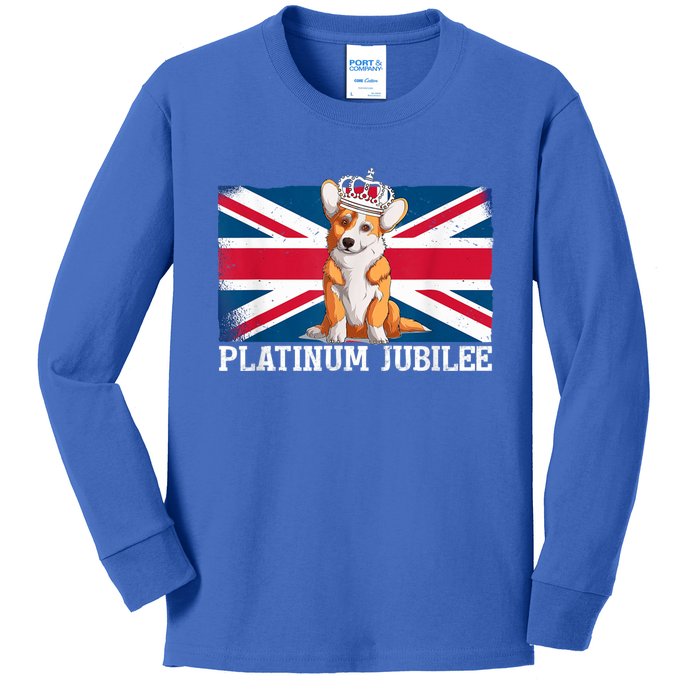 British Queen Monarchy Platinum Jubilee 70th Anniversary Kids Long Sleeve Shirt