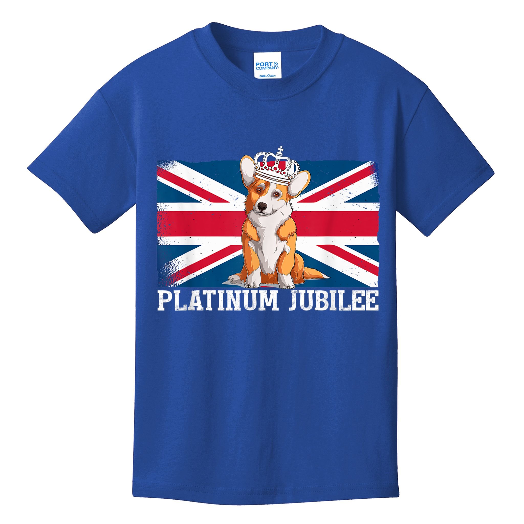 British Queen Monarchy Platinum Jubilee 70th Anniversary Kids T-Shirt
