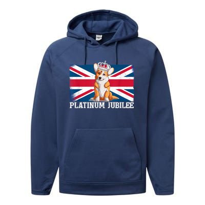 British Queen Monarchy Platinum Jubilee 70th Anniversary Performance Fleece Hoodie