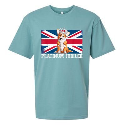 British Queen Monarchy Platinum Jubilee 70th Anniversary Sueded Cloud Jersey T-Shirt