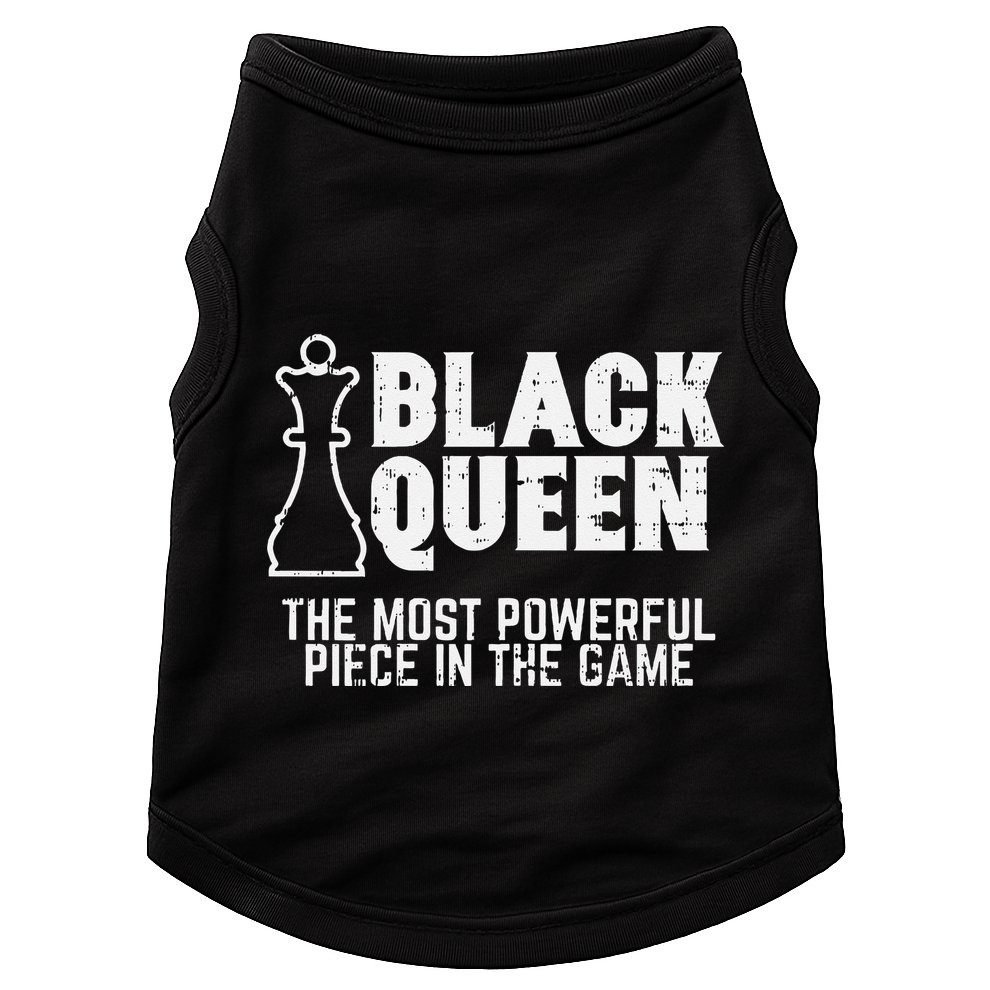 Black Queen Most Powerful Chess African American Women Gift Doggie Tank