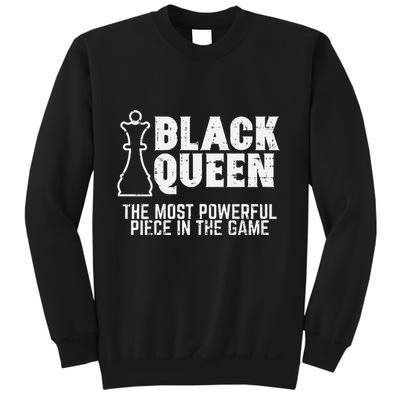Black Queen Most Powerful Chess African American Women Gift Sweatshirt