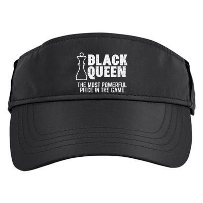 Black Queen Most Powerful Chess African American Women Gift Adult Drive Performance Visor
