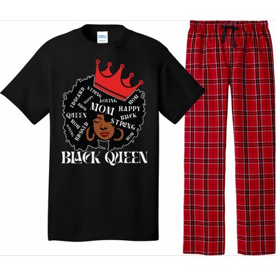 Black Queen Mom Happy Mothers Day Pajama Set