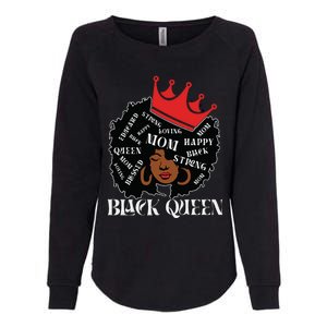 Black Queen Mom Happy Mothers Day Womens California Wash Sweatshirt