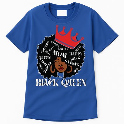 Black Queen Mom Happy Mothers Day Tall T-Shirt