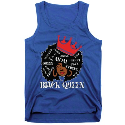 Black Queen Mom Happy Mothers Day Tank Top