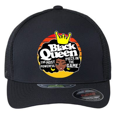 Black Queen Melanin Afro Black Magic Cool Gift Flexfit Unipanel Trucker Cap