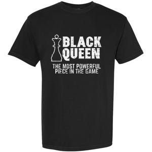 Black Queen Most Powerful Chess African American Garment-Dyed Heavyweight T-Shirt