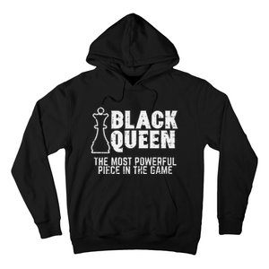 Black Queen Most Powerful Chess African American Hoodie