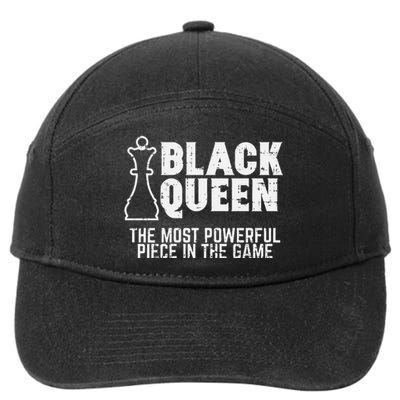 Black Queen Most Powerful Chess African American 7-Panel Snapback Hat