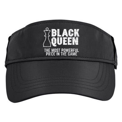 Black Queen Most Powerful Chess African American Adult Drive Performance Visor