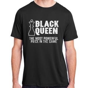 Black Queen Most Powerful Chess African American Adult ChromaSoft Performance T-Shirt