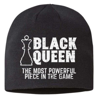 Black Queen Most Powerful Chess African American Sustainable Beanie