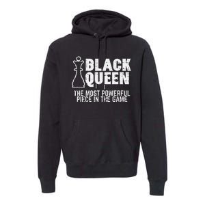 Black Queen Most Powerful Chess African American Premium Hoodie