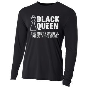 Black Queen Most Powerful Chess African American Cooling Performance Long Sleeve Crew