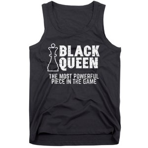 Black Queen Most Powerful Chess African American Tank Top