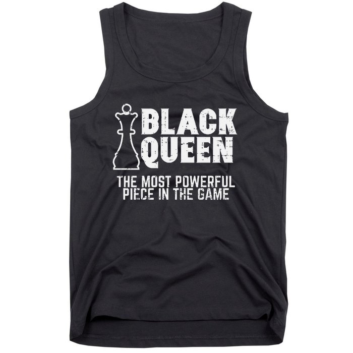 Black Queen Most Powerful Chess African American Tank Top