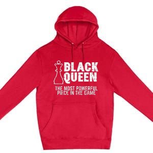 Black Queen Most Powerful Chess African American Premium Pullover Hoodie