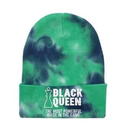 Black Queen Most Powerful Chess African American Tie Dye 12in Knit Beanie