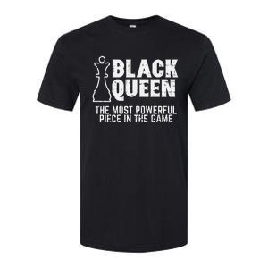 Black Queen Most Powerful Chess African American Softstyle CVC T-Shirt