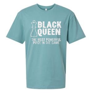 Black Queen Most Powerful Chess African American Sueded Cloud Jersey T-Shirt