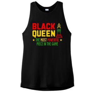 Black Queen Most Powerful Chess African Juneteenth Funny Gift Ladies PosiCharge Tri-Blend Wicking Tank