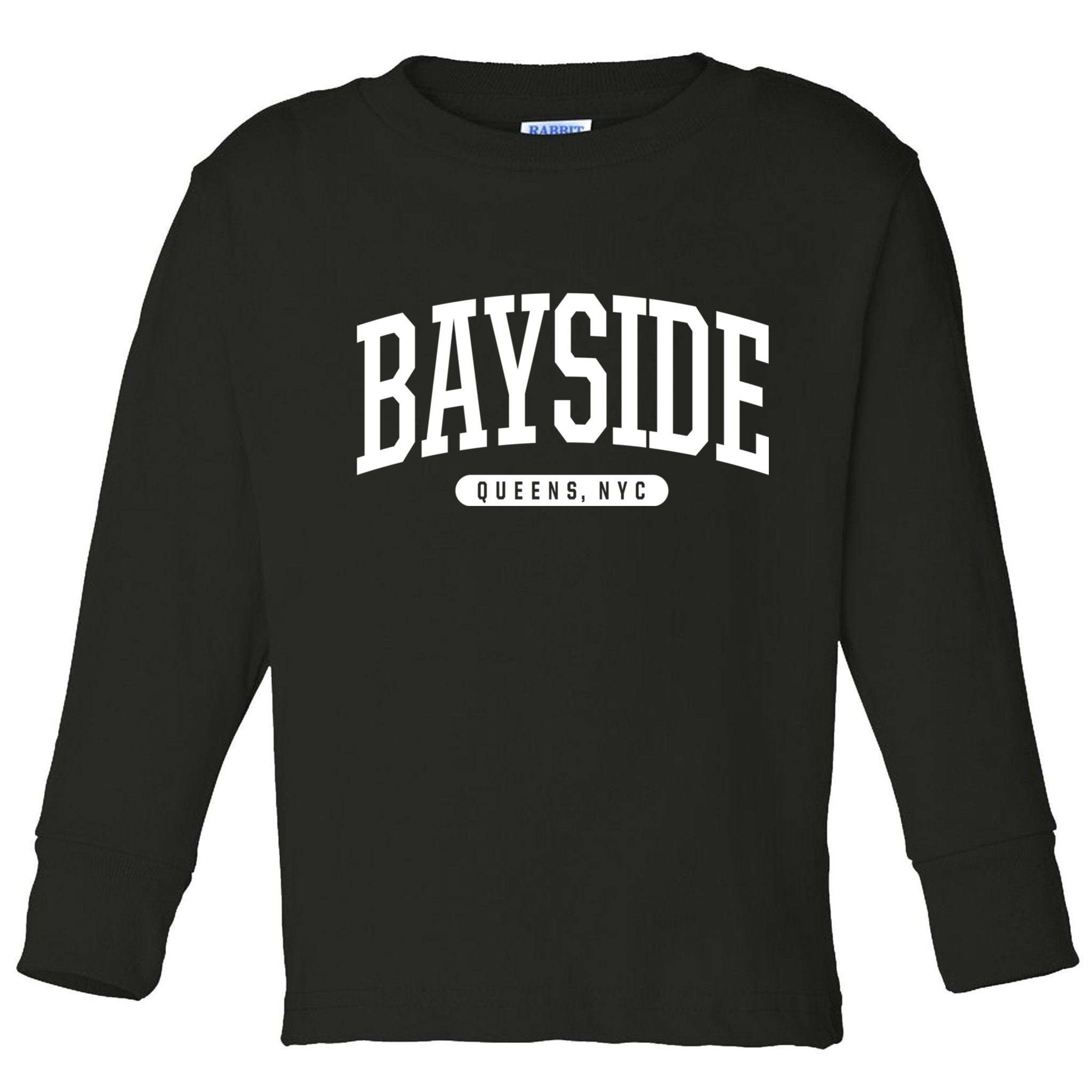 Bayside Queens Ny Souvenirs & Gifts Nyc Borough Bayside Queens New York Toddler Long Sleeve Shirt
