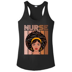 Black Queen Powerful Juneteenth African American Nurse Cute Gift Ladies PosiCharge Competitor Racerback Tank