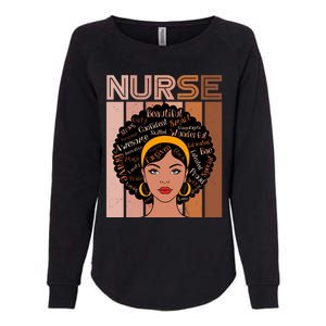 Black Queen Powerful Juneteenth African American Nurse Cute Gift Womens California Wash Sweatshirt