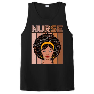 Black Queen Powerful Juneteenth African American Nurse Cute Gift PosiCharge Competitor Tank