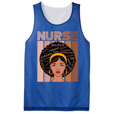 Black Queen Powerful Juneteenth African American Nurse Cute Gift Mesh Reversible Basketball Jersey Tank