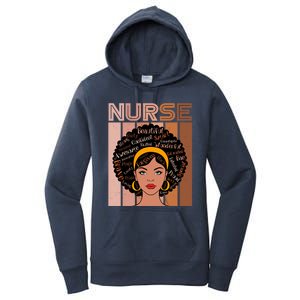 Black Queen Powerful Juneteenth African American Nurse Cute Gift Women's Pullover Hoodie