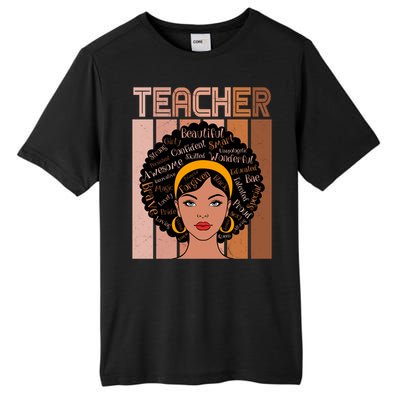 Black Queen Powerful Juneteenth African American Teacher Great Gift Tall Fusion ChromaSoft Performance T-Shirt