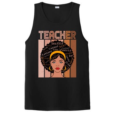 Black Queen Powerful Juneteenth African American Teacher Great Gift PosiCharge Competitor Tank