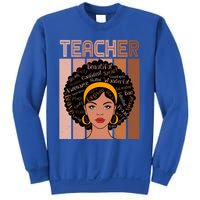 Black Queen Powerful Juneteenth African American Teacher Great Gift Sweatshirt