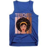 Black Queen Powerful Juneteenth African American Teacher Great Gift Tank Top