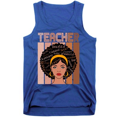 Black Queen Powerful Juneteenth African American Teacher Great Gift Tank Top