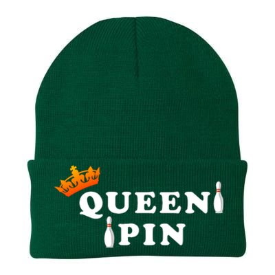 Bowling Queen Pin Knit Cap Winter Beanie