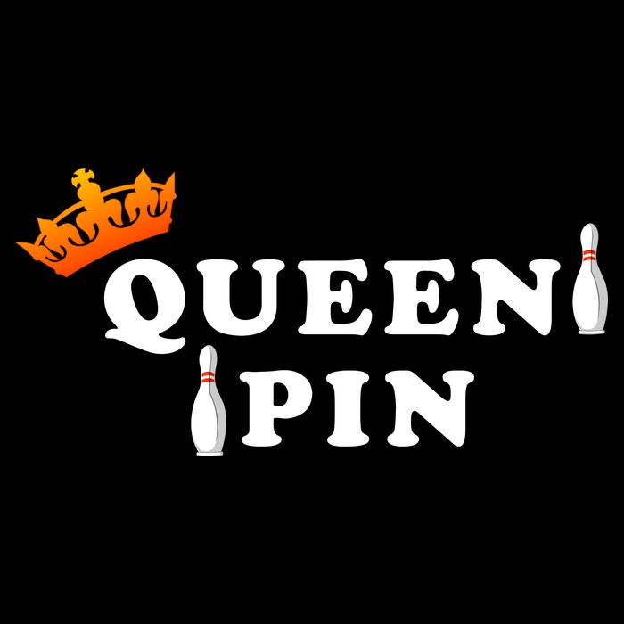 Bowling Queen Pin Flexfit Unipanel Trucker Cap