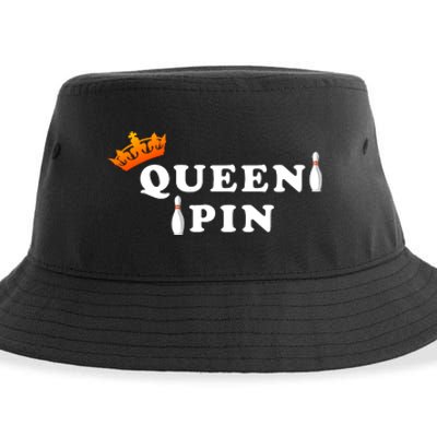 Bowling Queen Pin Sustainable Bucket Hat