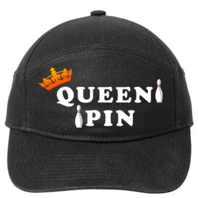 Bowling Queen Pin 7-Panel Snapback Hat