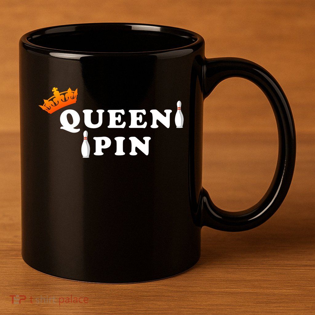 Bowling Queen Pin 11oz C Handle Ceramic Mug