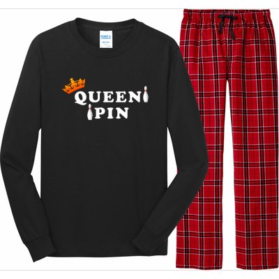 Bowling Queen Pin Long Sleeve Pajama Set