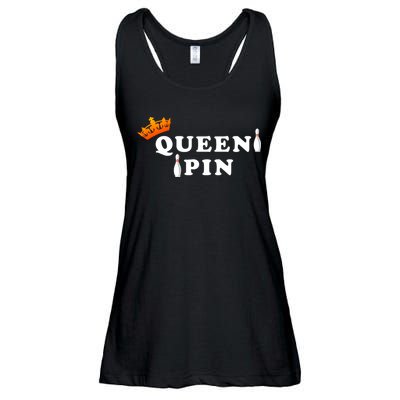 Bowling Queen Pin Ladies Essential Flowy Tank