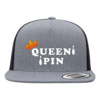 Bowling Queen Pin Flat Bill Trucker Hat